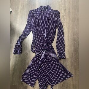 Tommy Hilfiger size 10 navy blue wrap dress